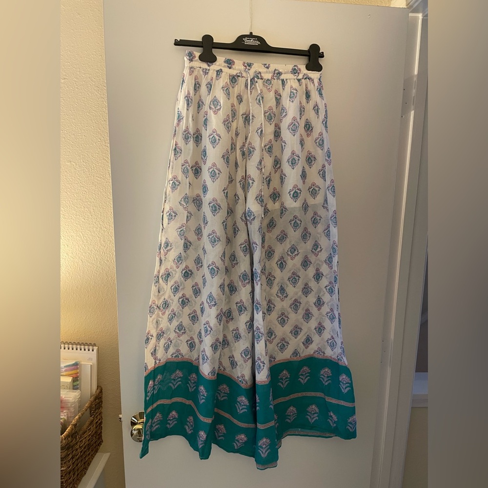 Billabong wide leg linen blend pants